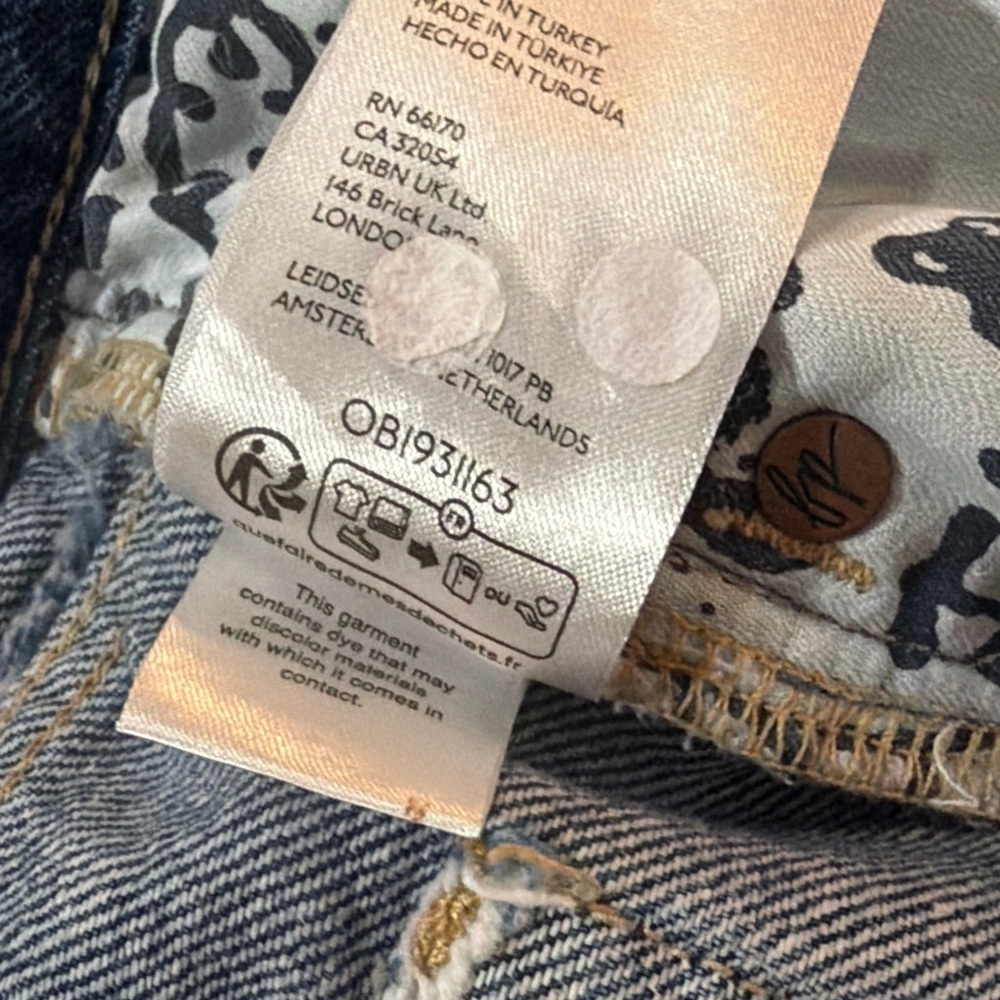 NWT Free People x We The Free Ghost Town High Rose Long Shorts / Jorts - Picture 13 of 14